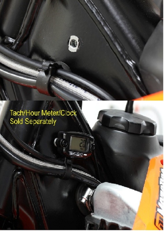 Urenteller WORKS CONN. Hour Meter Mount for 37 200 Van Dijck